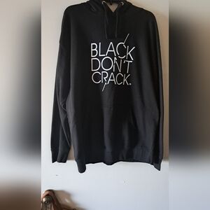 Set Of 2 -Black Don't Crack Graphic Hoodie And Top
